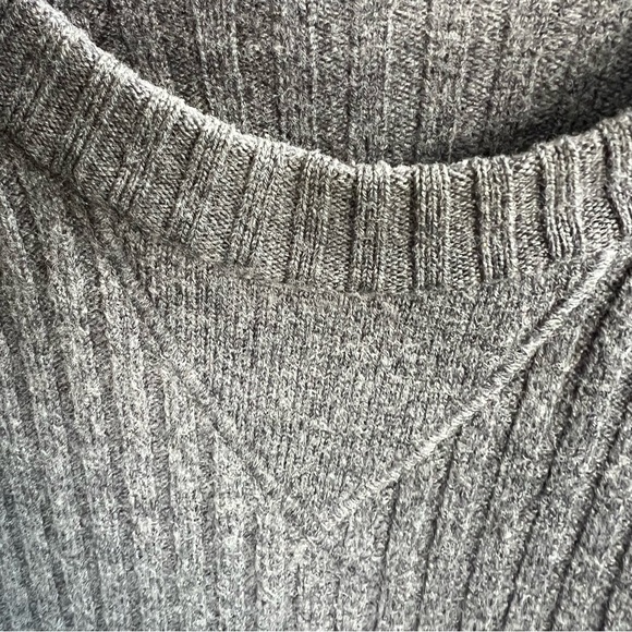 Dolce & Gabbana Italy 100% wool grey ribbed knit raglan sleeve sweater IT 50 - Picture 9 of 16